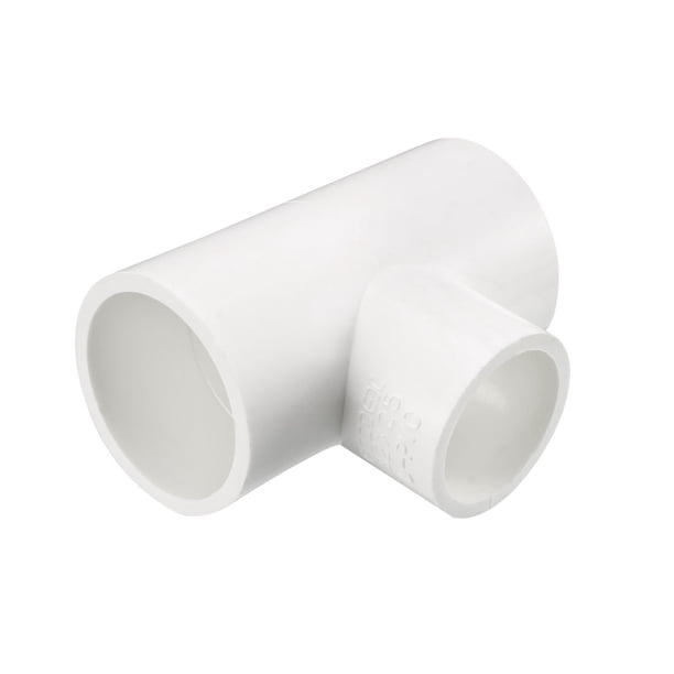 Tubo PVC Codo PVC de Deslizamiento 69mm x 56mm x 38mm Conector PVC en forma de T Reductor PVC Unique Bargains