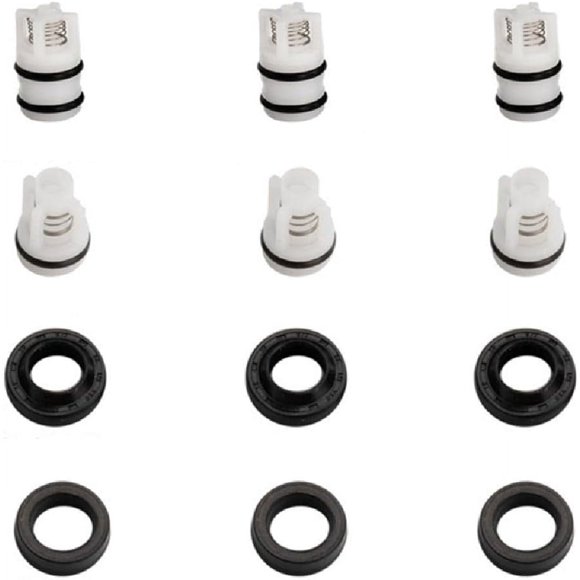 Woeilo Household High Pressure Pump Washer Head Repair Seal Oil Check Valves Cleaning Machine Water Pump Parts Accessories Washer Accessories Four corner pumphead