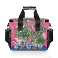 thumbnail image 7 of FORMRS Insulated Cooler Bag 24 Cans Capacity Soft Leakproof Lunch Box with Side Pockets, White Vibrant Flowers, 7 of 7