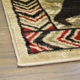 thumbnail image 3 of Mayberry Rugs American Destination Lodge Bear Plaid Rug Red 7'10"x9'10" 8' x 10', 3 of 5