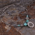 thumbnail image 4 of AYYUFE Women Sunflower Turquoise Clavicle Chain Necklace, 4 of 6