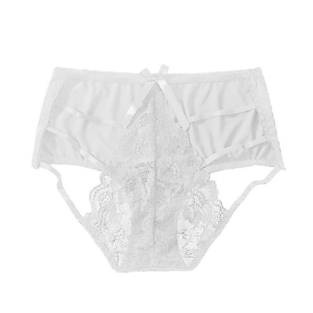 

TFDZ Crotchless Lingerie For Women Lace Lingerie For Women Women Cutut Lace Underwear Briefs Panties Floral Sexy Hollow Out Lingerie Underpants White