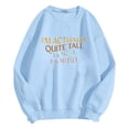 thumbnail image 4 of Mode Femme Décontractée Couleur Unie Ample Manches Longues Imprimé Lettre Col Rond Chandail à Capuchon Haut Bas Femmes Juniors Chandails en Molleton Surdimensionnés Veste Tricotée Femmes Habillé Mignon Automne Chandail à Capuchon Français plus Court, 4 of 4