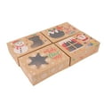 thumbnail image 4 of Cajas de regalo de Navidad, 8 cajas de regalo de Navidad, cajas de regalo marrones, caja para regalo, ingeniería de precisión, 4 of 14