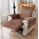 thumbnail image 1 of Nvzi Funda de sofá de color sólido, funda de felpa para sillón reclinable, fácil de instalar, lavable, protector de sofá de 20,86 x 74,8 pulgadas (marrón), 1 of 3