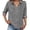 Grey, variant on Shirts for Women Trendy Casual Tops for Women Casual Short Sleeve Linen Blend Shirt Breathable Button Down Top With Turn Down Collar for Everyday Comfort