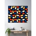 thumbnail image 2 of Color Cat Pattern Poster Wall Art, Modern Wall Decor For Living Room Bedroom, 24x36 UNFRAMED, 2 of 3