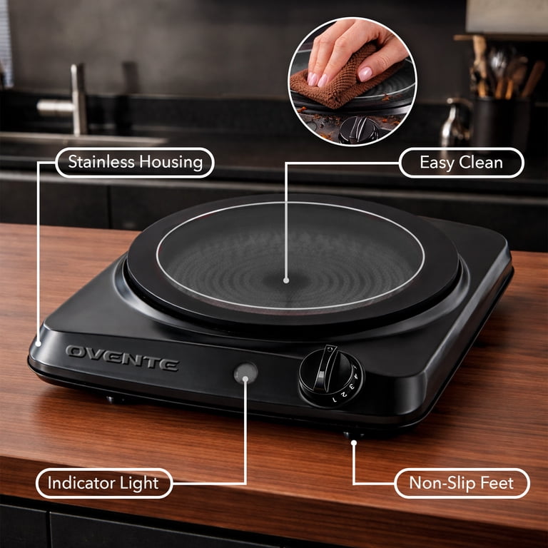 Ovente Infrared Single Burner Cooktop, 1000W photo 5