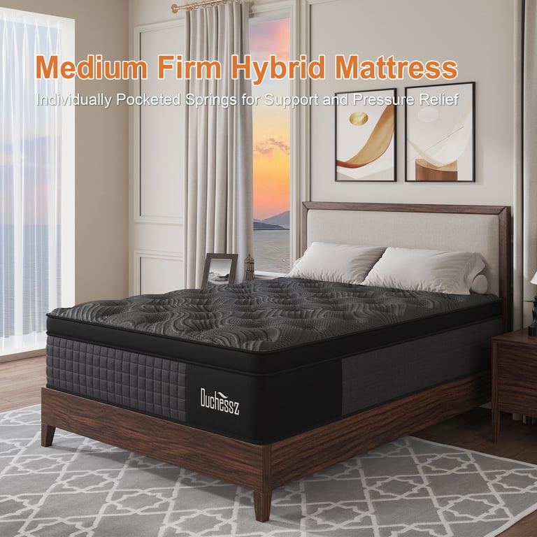 Duchessz King Mattress 12inch Hybrid Mattress Medium Firm Gel