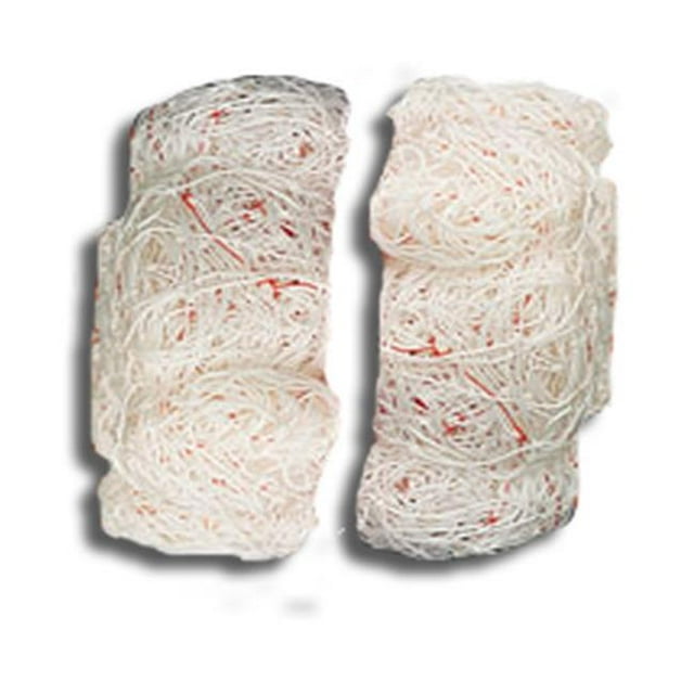 8 x 24 Official Size Soccer Net - 4mm Braid - White- Pack of 2