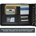 7 Ring Business Check Binder with Zipper for Checkbooks Organization