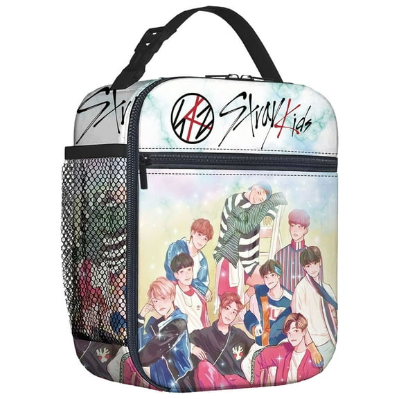 For Stray Theme For Merch 5 Insulated Lunch Box,8.66x4.33x10.24 inch Water Resistant Lunch Bag,Portable Reusable Lunch Bag Tote Suitable for Work,Picnic and Camping Trips