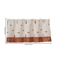 thumbnail image 3 of HongHeng Valance Curtains for Kitchen Window Light Blocking Short Rod Pocket Curtain Panels for Small Window Bathroom Basement, 3 of 6