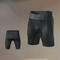 thumbnail image 2 of Kureaily Men's Stretch Compression Pants For Running Outdoor Training Five Quarter Length Tight Shorts, 2 of 4