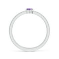 thumbnail image 2 of ANGARA Natural Tilted Marquise Amethyst Parallel Split Shank Ring in 14K White Gold for Women (Size-5x2.5mm) | February Birthstone, Anniversary, Jewelry Gift for Women | Natural Amethyst Ring, 2 of 9