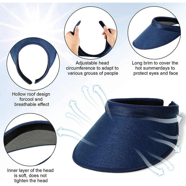 Clip on sun visor hat sale