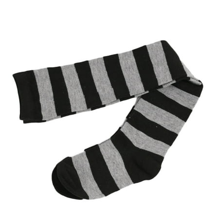 

Sanwood Stockings Color Block Striped Women Over The Knee Thigh High Socks for Christmas