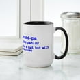 thumbnail image 4 of CafePress - Grandma And Grandpa Just Like Large Mug - 15 oz Ceramic Large White Novelty Mug, 4 of 4
