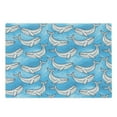thumbnail image 1 of Sea Animals Cutting Board, Dotted Humpback Whale Maritime Theme Summer Art Style Ornament Ocean Design, Decorative Tempered Glass Cutting and Serving Board, Large Size, Blue Grey, by Ambesonne, 1 of 1