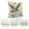 thumbnail image 4 of Duck Throw Pillow Covers Soft Rustic Farmhouse Wildlife Cushion Covers for Couch Sofa Cartoon Ducks Pattern Decorative Pillowcases Outdoor Pillows Covers, 4 of 5