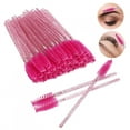 thumbnail image 4 of Flexible Spiral Structure Disposable Eyelash Brush, Disposable Eyebrow Brush, Salon Home For Makeup Practice Rose Red, 4 of 8