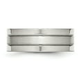 thumbnail image 5 of Stainless Steel 8mm Satin Mens Wedding Ring Sz 11.5, 5 of 5