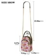 thumbnail image 2 of FORMRS Crossbody Bag for Women Quilted Travel Shoulder Cell Phone Purse with Chain Strap Handbag, Light Pink Doughnuts, 2 of 7