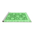 thumbnail image 2 of Ahgly Company Machine Washable Indoor Rectangle Oriental Emerald Green Traditional Area Rugs, 3' x 5', 2 of 4