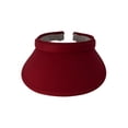 thumbnail image 2 of Top Headwear Sports Cotton Twill Clip-On Tennis Golf Sun Visor 3.5 Inch Wide Brim, 2 Pack Winter Wine, 2 of 4