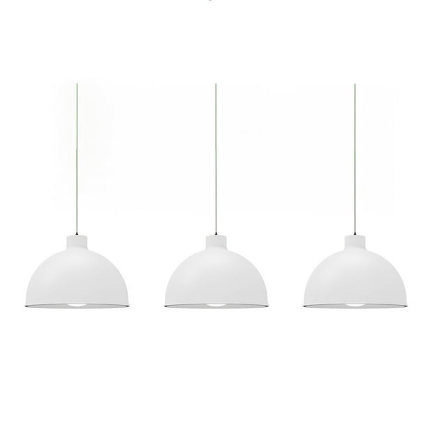Ilios Innova | Paquete de 3 lámparas de techo colgantes decorativas estilo nórdico retro de 36 cm para habitaciones y salas de estar