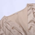 thumbnail image 6 of OSOLU Ladies Wedding Guest Dress Ruched Front Batwing Sleeve Spring Summer Autumn Elegant Solid Color Waist V-Neck Dress Comfort Sundress Dresses For Women 2025 Elegant Classy, 6 of 8