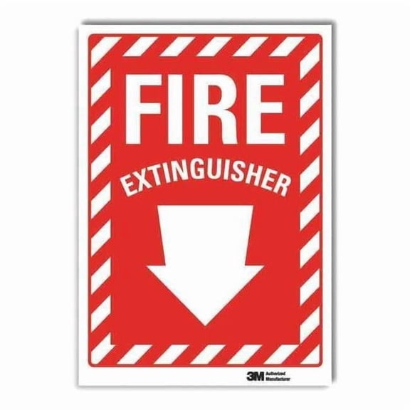 Lyle Fire Extinguisher Sign,10x7in,Rflctive U1-1010-RD_7X10