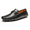 BLACK, variant on Mens Comfort Casual Shoes Driving Penny Slip On Loafers Boat Shoes Hugh-01 White Size 10