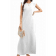 thumbnail image 1 of 2025 Vestido Maxi de Verano para Mujer, Informal, Holgado, con Abertura, Sin Arrugas, con Cuello Redondo y Bolsillos, Color , Talla M, 1 of 9