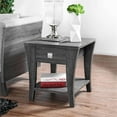 thumbnail image 5 of Home Square Ami Transitional Wood Storage End Table in Gray - Set of 2, 5 of 8