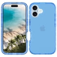 thumbnail image 2 of Allytechgroup Transparent Phone Case for Apple iPhone 16 Plus, Not-Yellowing Shockproof Anti-Scratch Without Screen Protector Case Cover for iPhone 16 Plus, Blue, 2 of 4