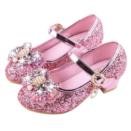 

Floleo Clearance Infant Kids Baby Girls Pearl Crystal Bling Bowknot Single Princess Shoes Sandals