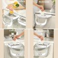 thumbnail image 5 of KAIYANG Cubo de basura de cocina con tapa, cubo de compost de cocina, cubo de basura transparente montado en la pared, para encimera o debajo del fregadero, cubo de compost de interior montable para t, 5 of 5
