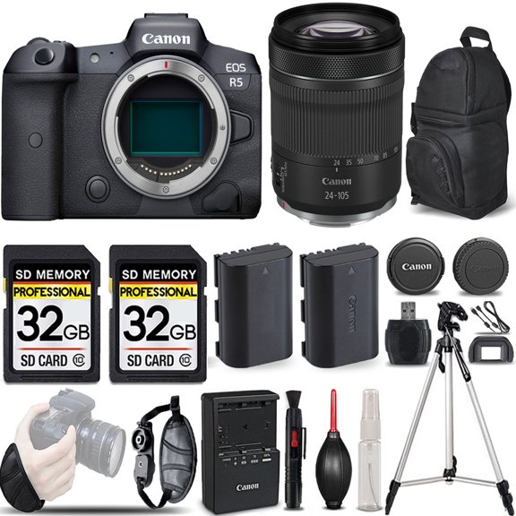 Canon EOS R5 Mirrorless Digital Camera (Body) 4147C002 (International ...