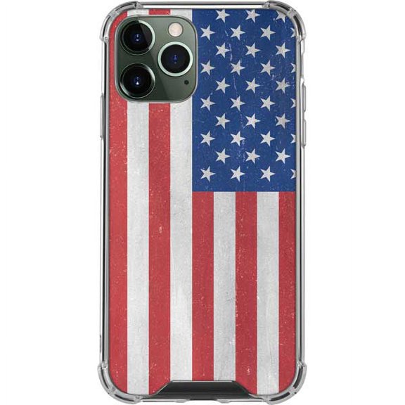 Skinit Countries of the World American Flag Distressed iPhone 12 Pro Max Clear Case