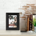 thumbnail image 2 of Prinz Dakota Black Wood Picture Frames, Holds 4”x6” Photos, Wall Mount or Tabletop Display, 2 of 5