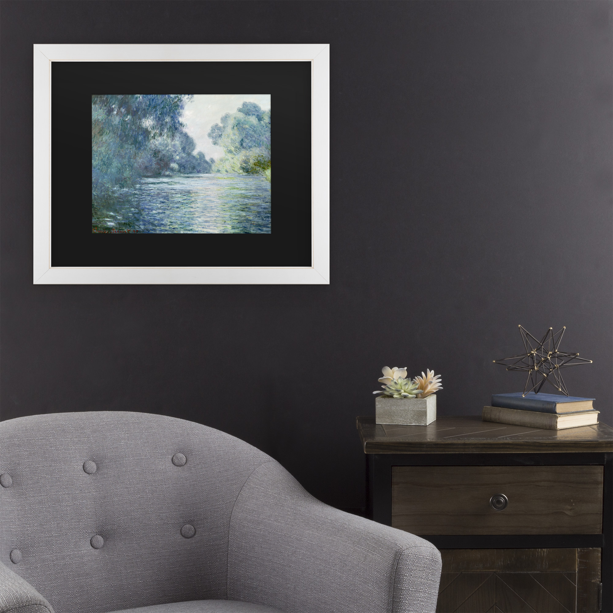 Trademark Fine Art 'Branch of the Seine near Giverny' Canvas Art by Claude Monet