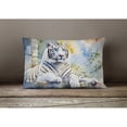 thumbnail image 3 of White Tiger Throw Pillow 12 in x 16 in, 3 of 4