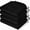 Black, variant on 4-Pack Memory Foam Dining Chair Cushions - Non-Slip with Ties, Waterproof & Washable Seat Pads for Kitchen, Indoor/Outdoor Use,Brown