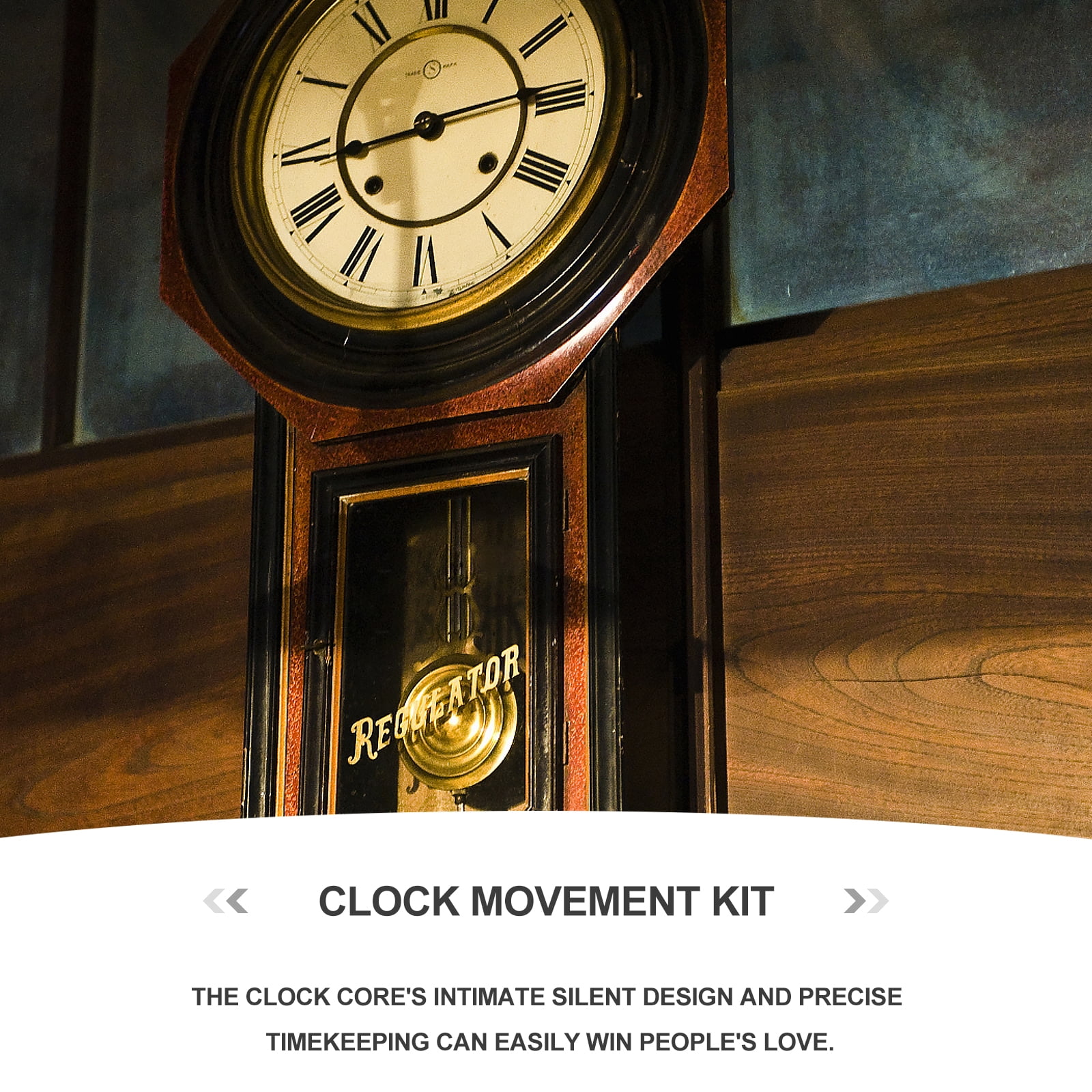 3 Sets Digital Wall Clock Pendulum Movement Sweep Accessories