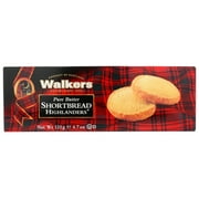 Walkers Shortbread Cookies, Pure Butter Shortbread Highlanders, 135 G.