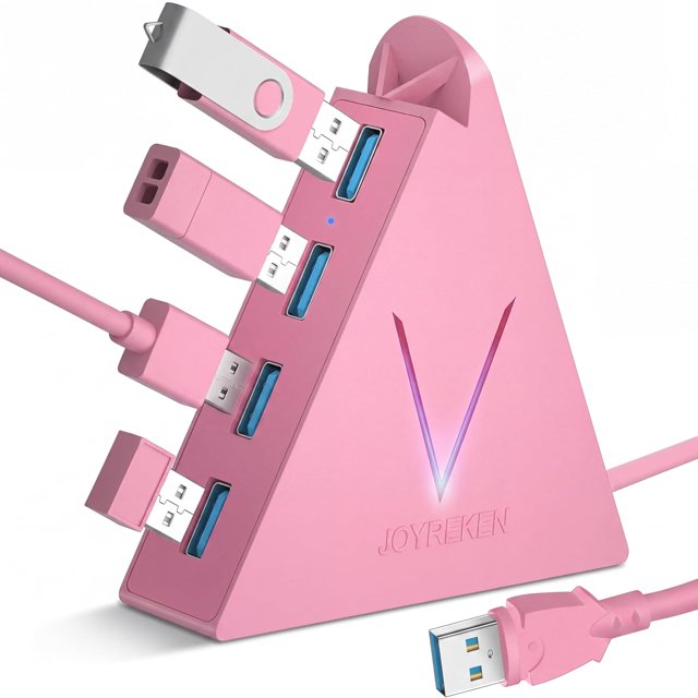Hub USB 3.0 JoyReken FlyingVHUB 4 Puertos 5Gbps Cable 60cm para PC Mac y Consolas
