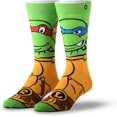 thumbnail image 2 of Cool Socks – Nickelodeon Cartoon 6-Pack Novelty Crew Sock Bundle Large – Soft Cotton Blend – Fun TV, 2 of 5