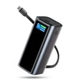 thumbnail image 1 of Laptop Power Bank, 130W Portable Charger with Dual Ports & Built-in Retractable Cable, 20000mAh Portable Power Bank with Smart Digital Display, for i, 1 of 7