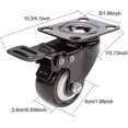 thumbnail image 5 of Ruedas giratorias ZHAOCHENG con freno 50 mm color negro Capacidad 400 kg, 5 of 5